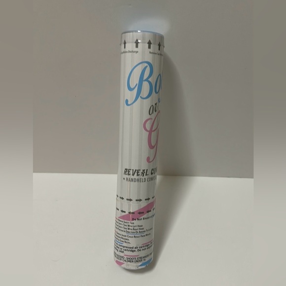 BLUE Gender Reveal Party Confetti Cannon Boy Baby Biodegradable New Sealed - Picture 8 of 11